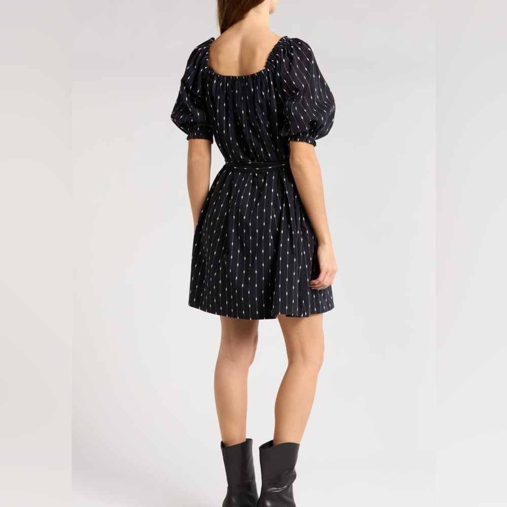 MOTHER The Run Wild Dot Line Cotton Dress - Picture 2 of 7